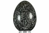 Fossil Crinoid Stems In Marble Egg #314473-1